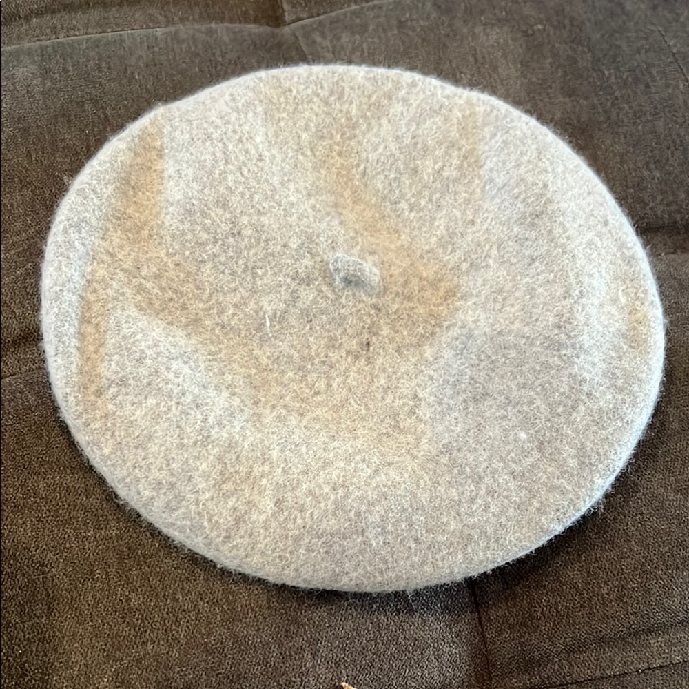 Gray Wool Beret